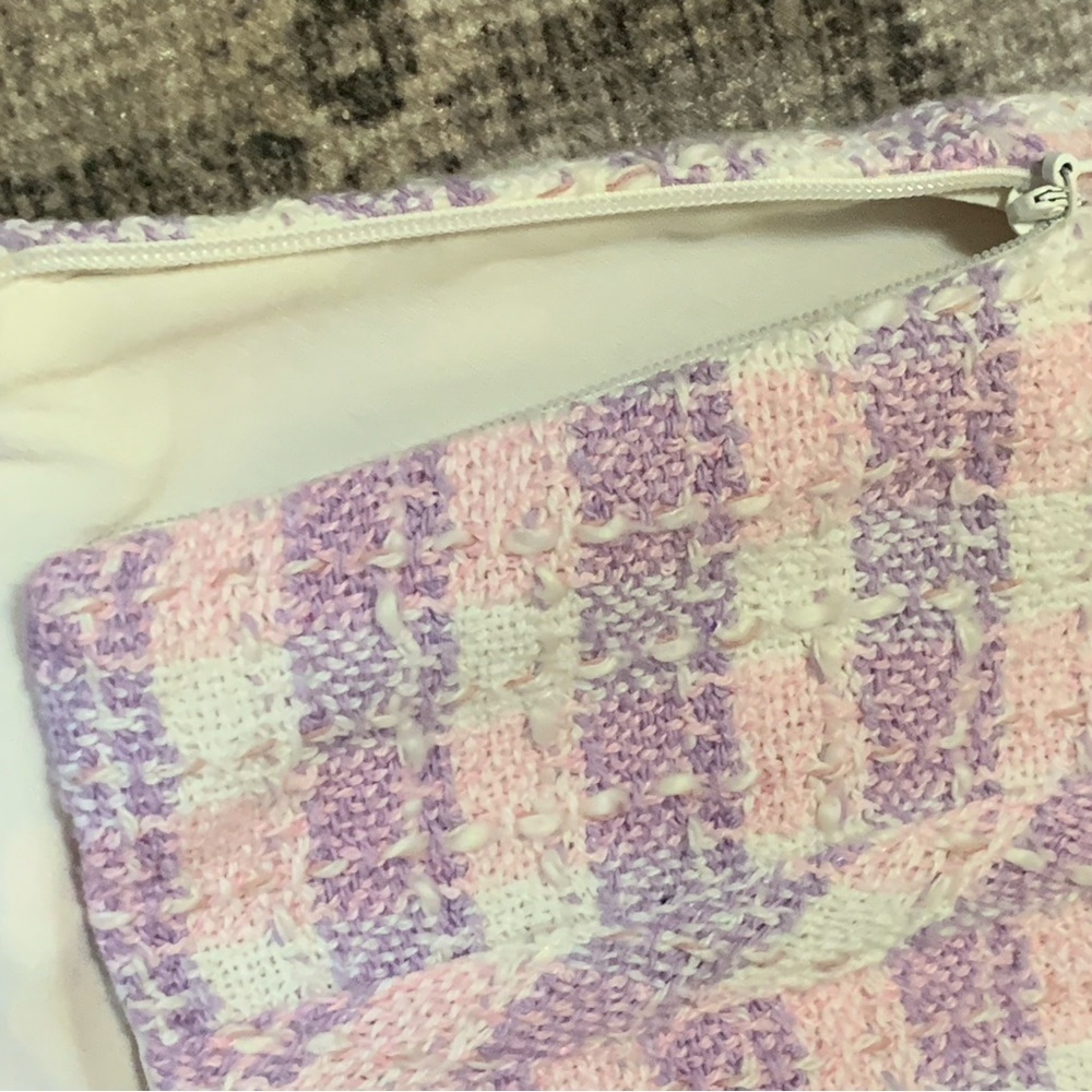 β¨ Zara Purple Plaid Tweed Bustier Corset Top β Size Large β¨ - Picture 12 of 12